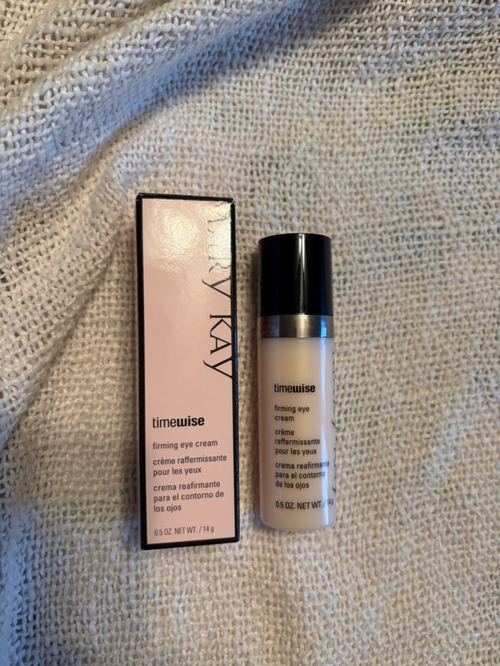 Mary Kay TimeWise Firming Eye Cream - Light Beige & Black Accents